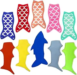 Popsicle Holder Bags, Ice Sleeves Freezer Reusable Popsicle Covers, 10 Pc