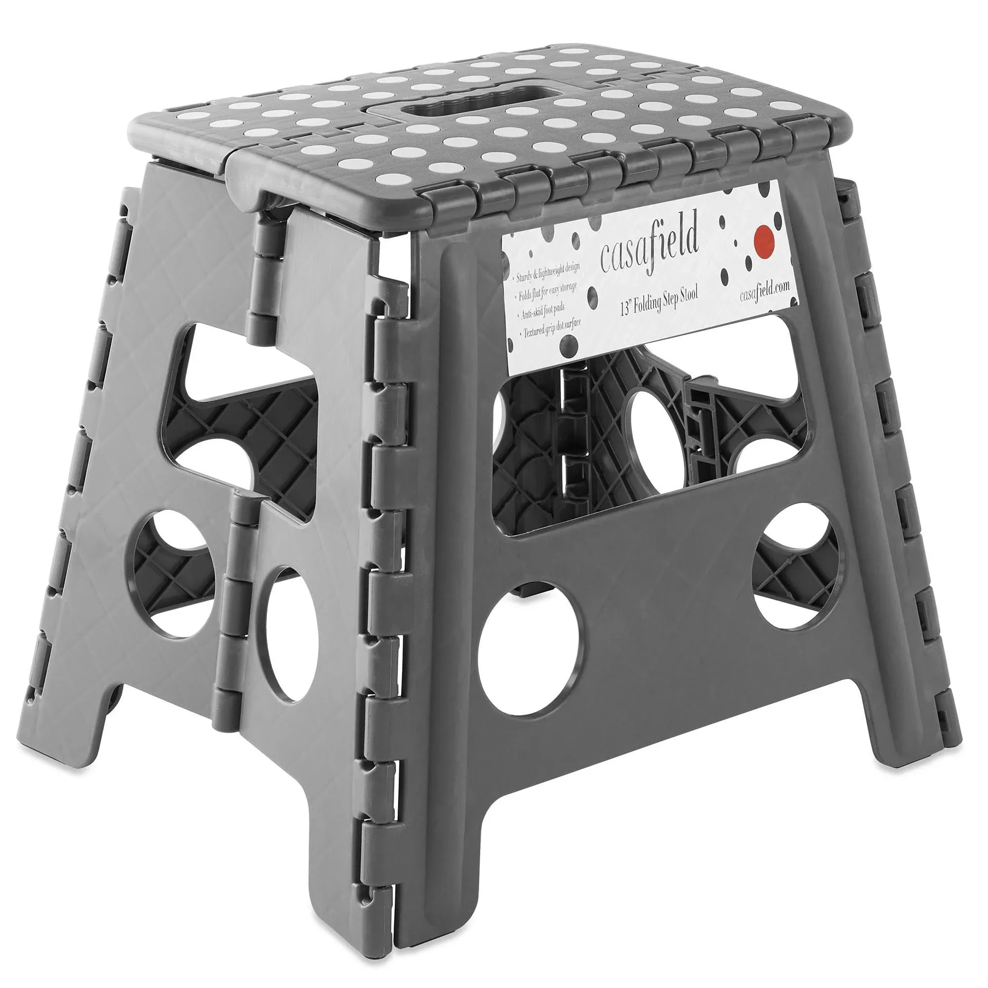 Casafield 13" Folding Step Stool with Handle (Set of 2)