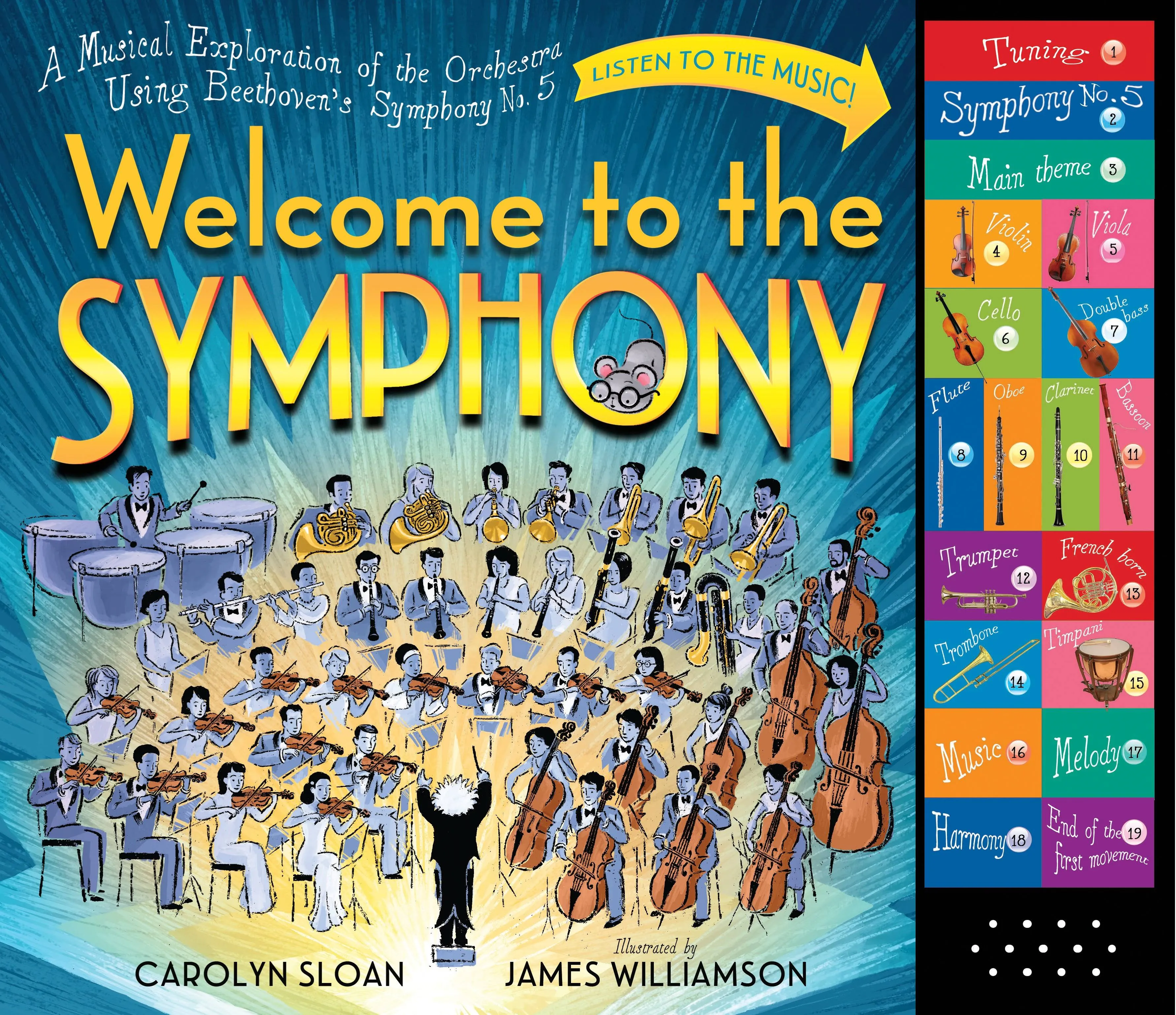 Welcome to the Symphony: A Musical Exploration of the Orchestra Using Beethoven's Symphony No. 5 by  Carolyn Sloan - Hardcover - 10/20/2015 - from Cavalier House Books (SKU: 9780761176473)