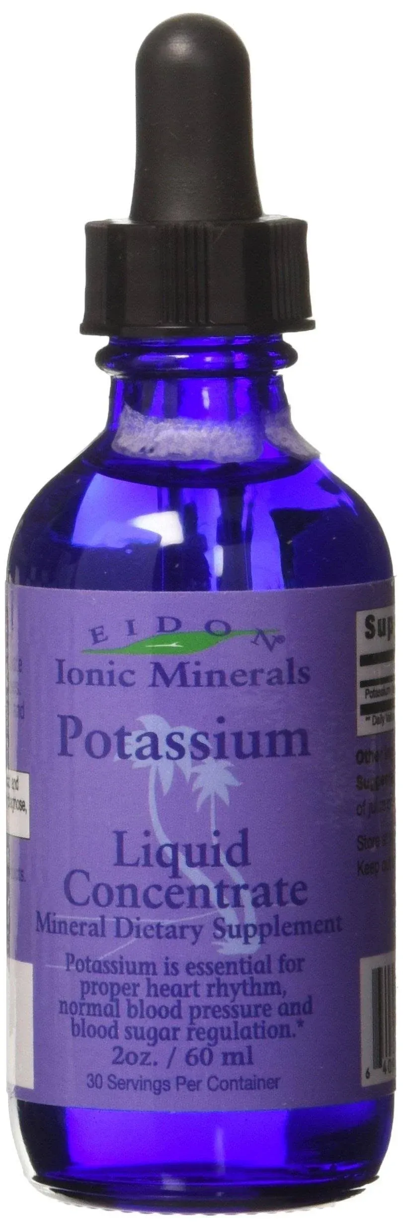 Eidon Ionic Minerals - Potassium Liquid Concentrate - 2 Oz (60 ml)