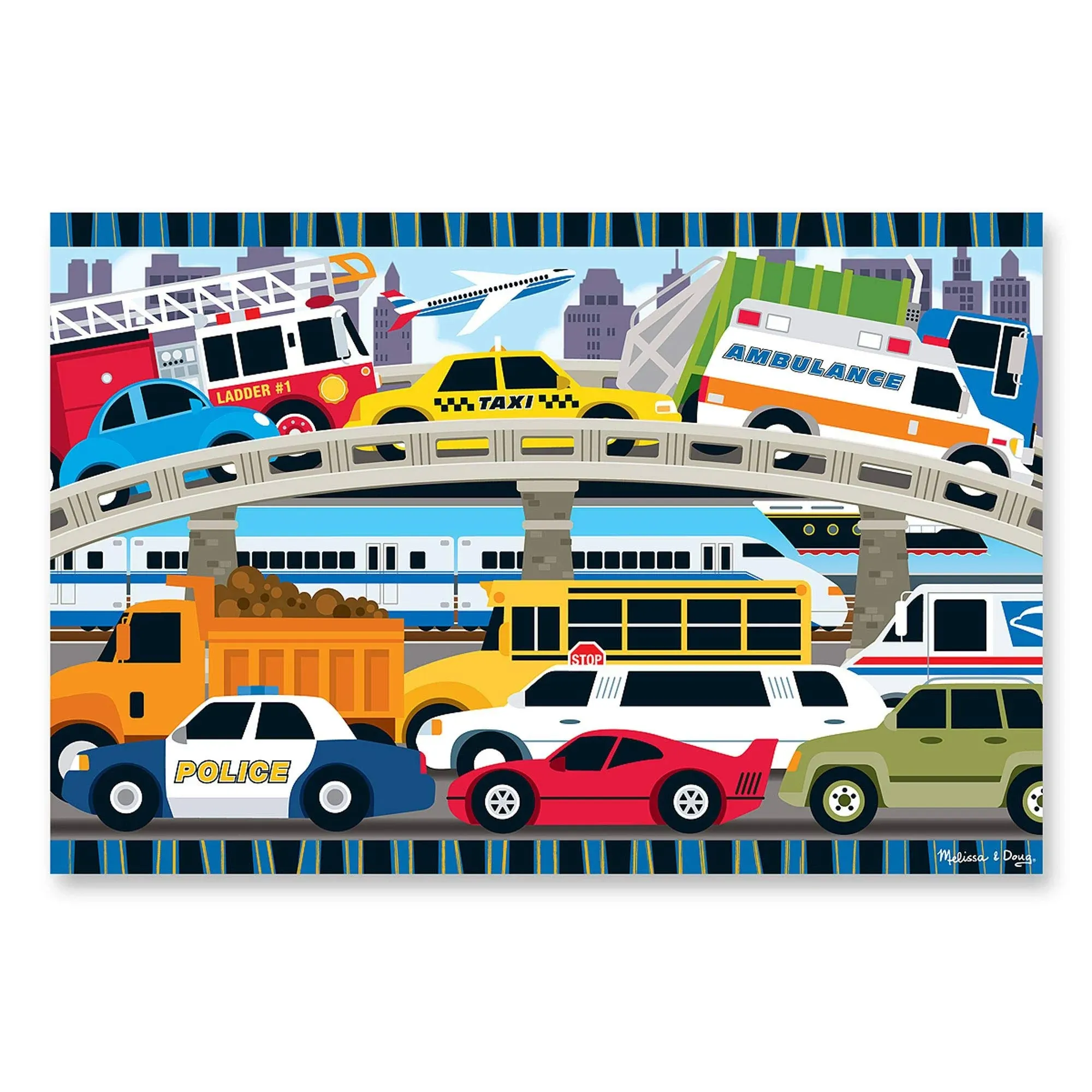 Traffic Jam Floor Puzzle - Melissa & Doug