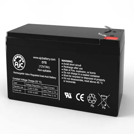 AJC Battery Compatible with Ritar RT1270 12V 7Ah Sealed Lead Acid Battery