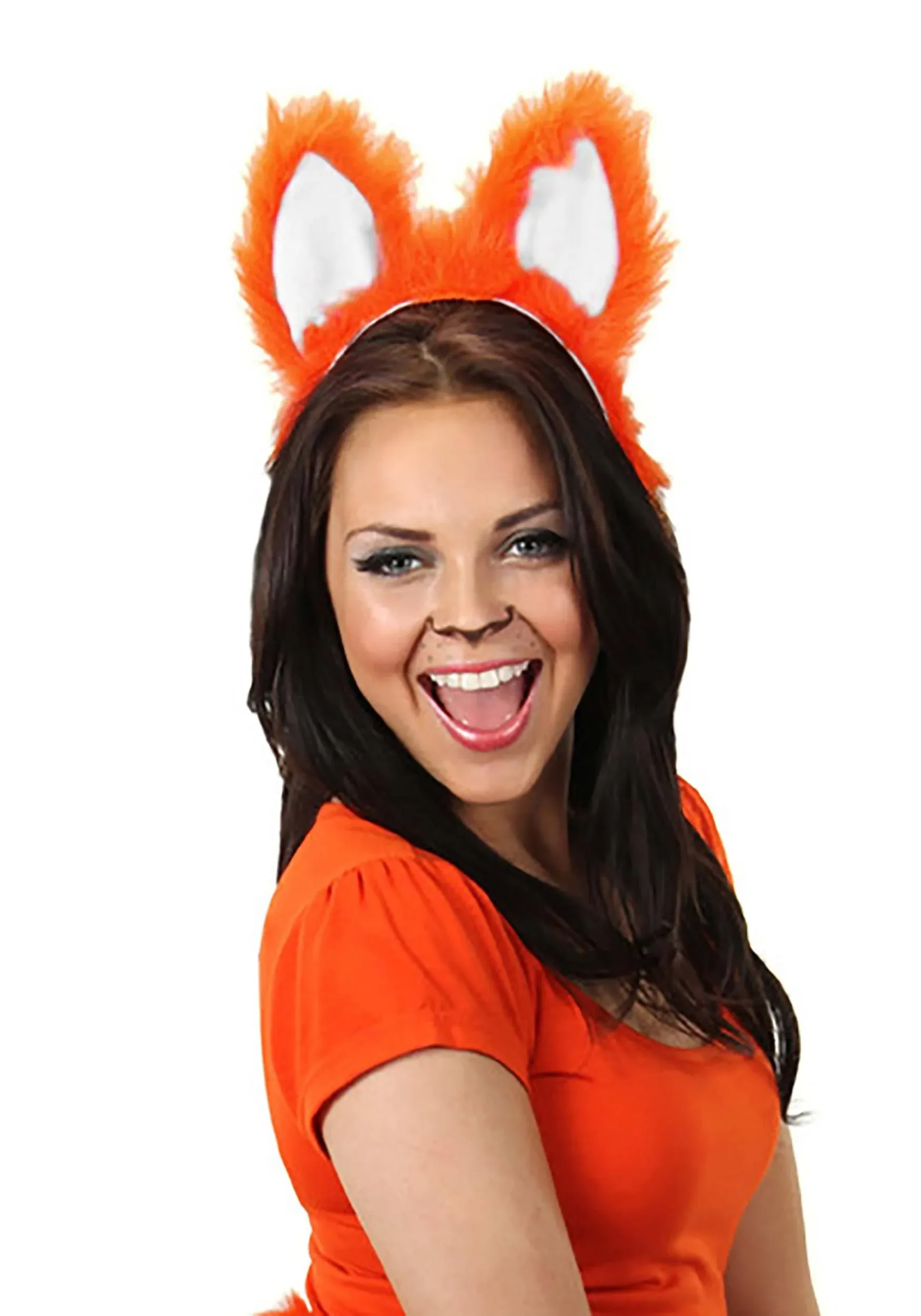 Moving Sound Activated Fox Ears Costume Headband - Faux Fur with Moving Ears