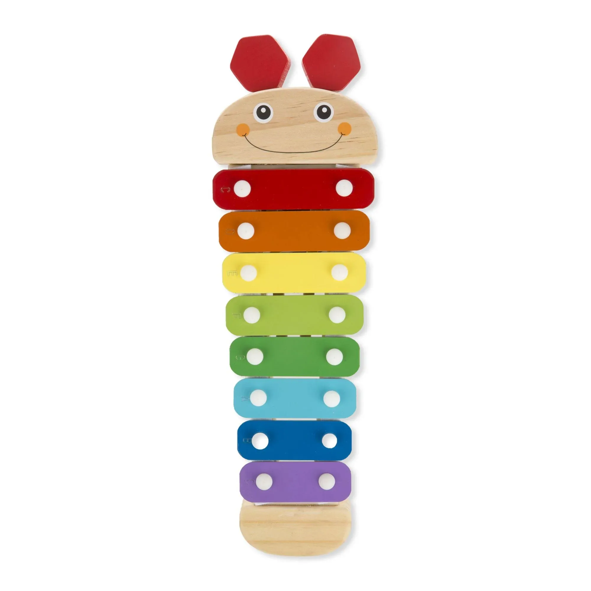 Melissa & Doug Wooden Caterpillar Xylophone, Multicolor