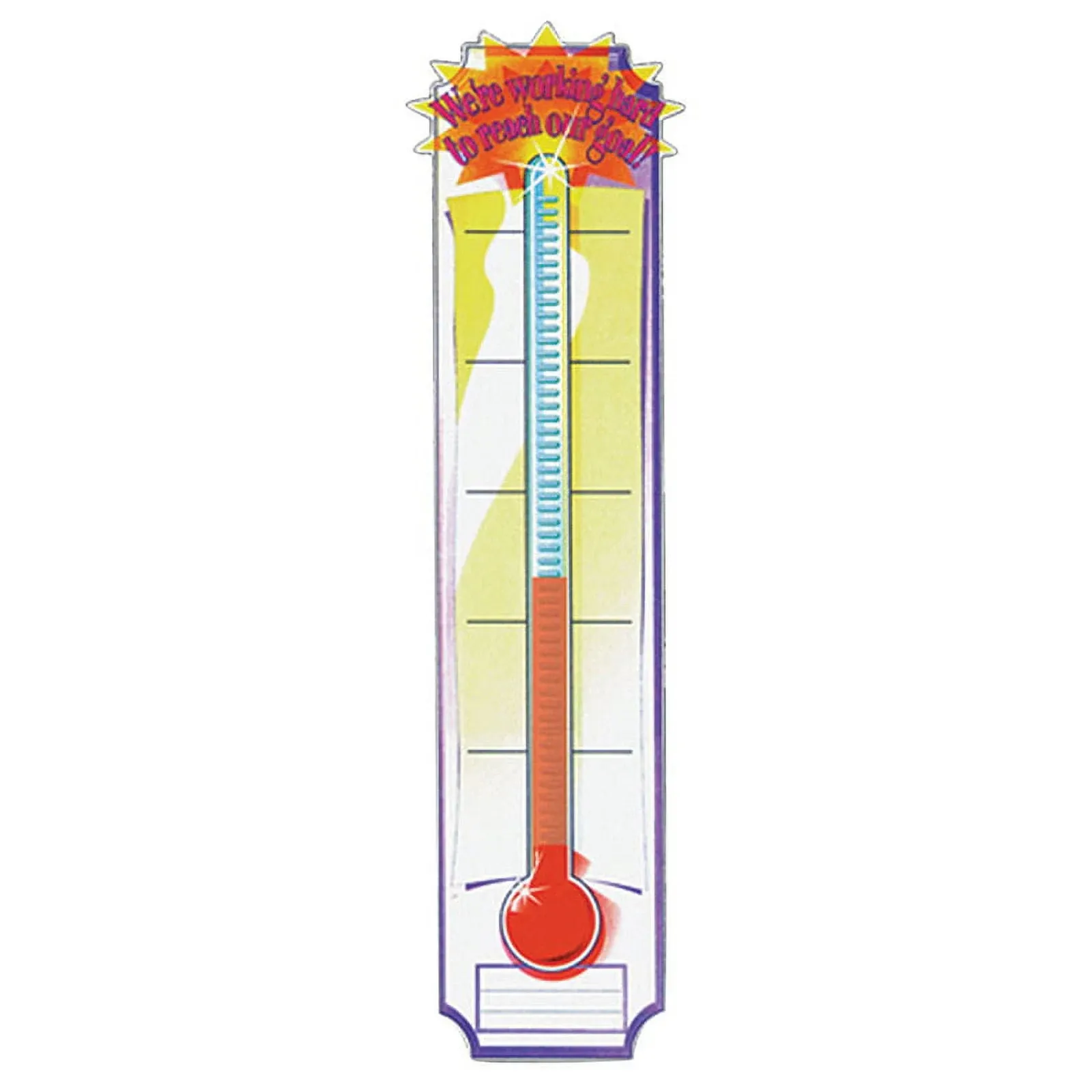 Eureka Banner Goal Setting Thermometer