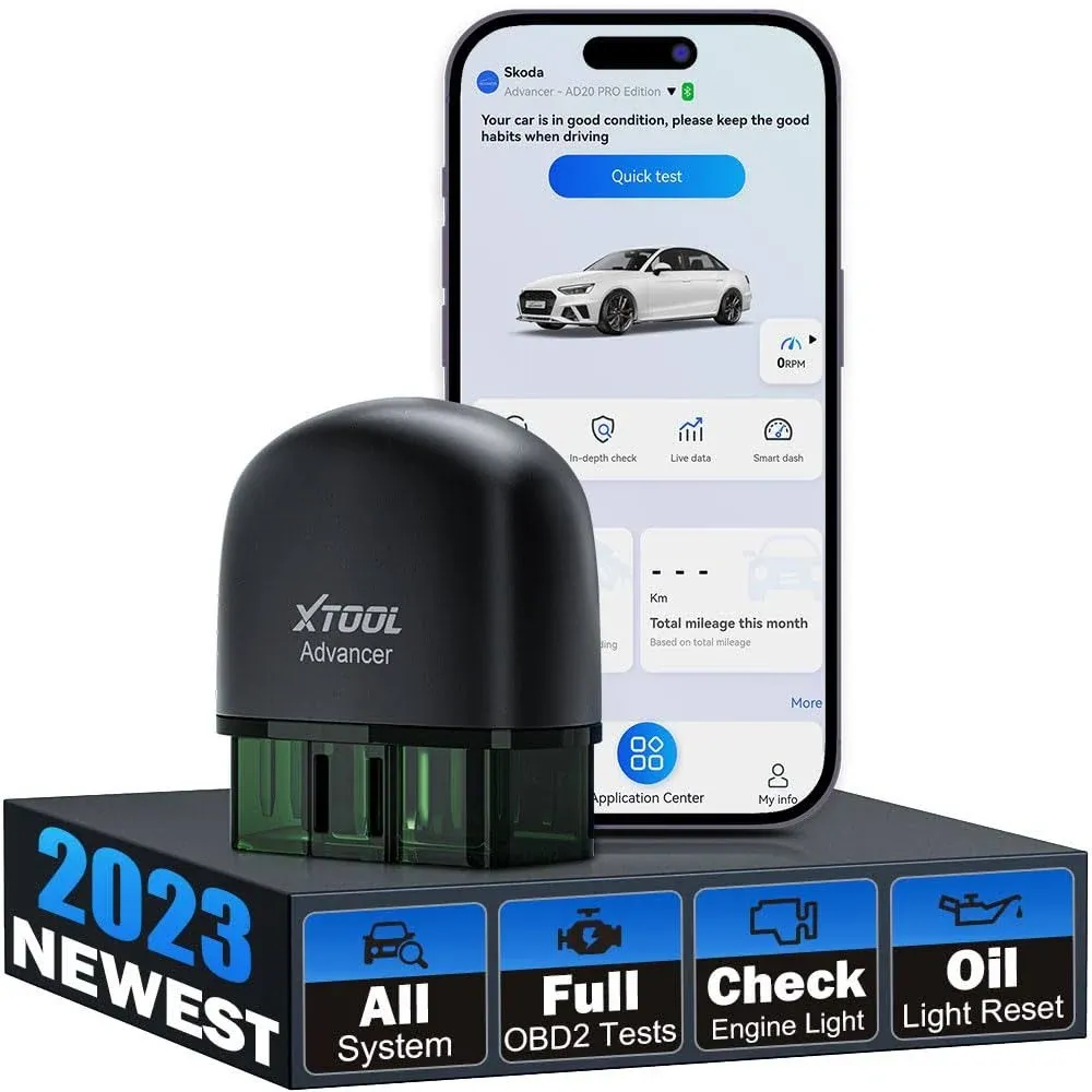 xTool AD20 Pro Wireless OBD2 Scanner for iPhone & Android, 2023 Newest OBD2 ...