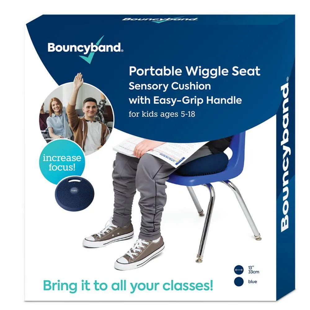 Bouncyband - Big Wiggle Seat Sensory Cushion, Blue