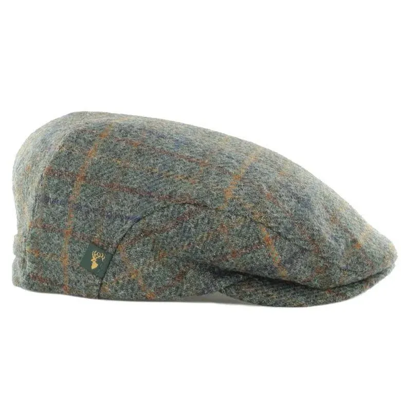 Irish Tweed Hunter Green Men's Flat Cap