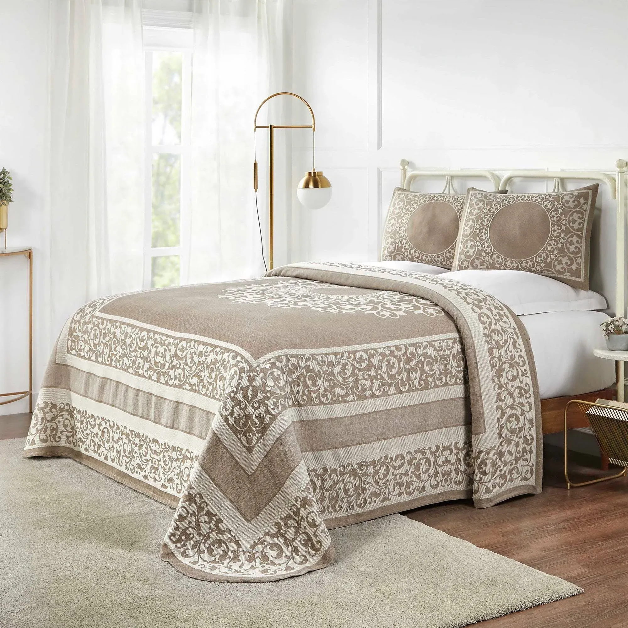 Superior Boho Mandala Woven Jacquard Bedspread Set