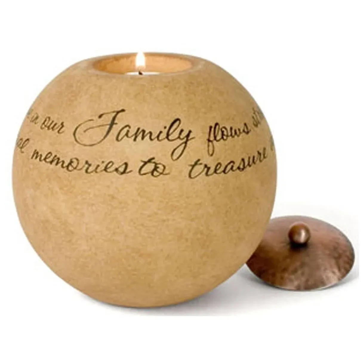 Pavilion Gift Company Family - 5" Round Candle Holder