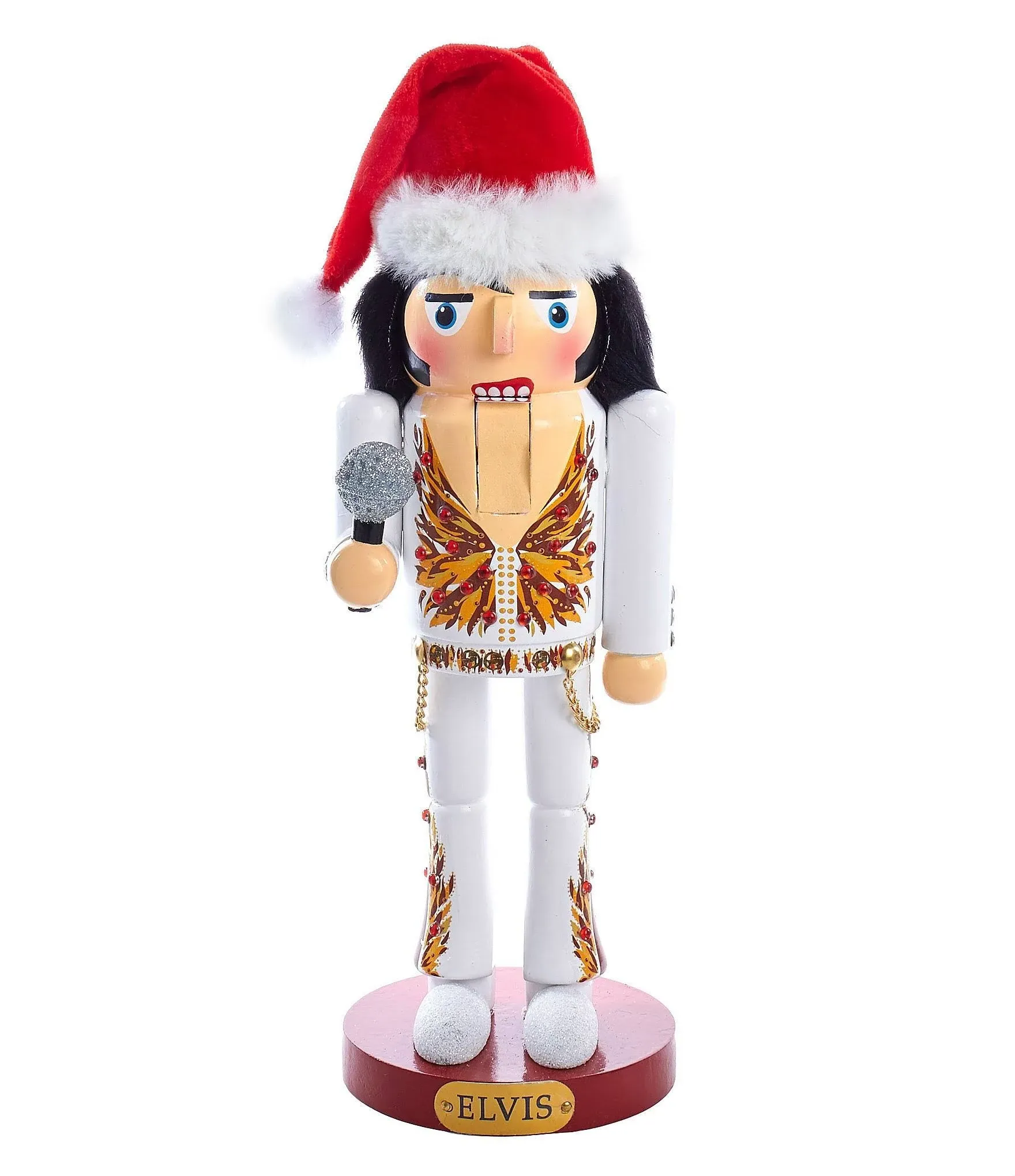 Kurt Adler 11" Elvis in Flame Suit Nutcracker