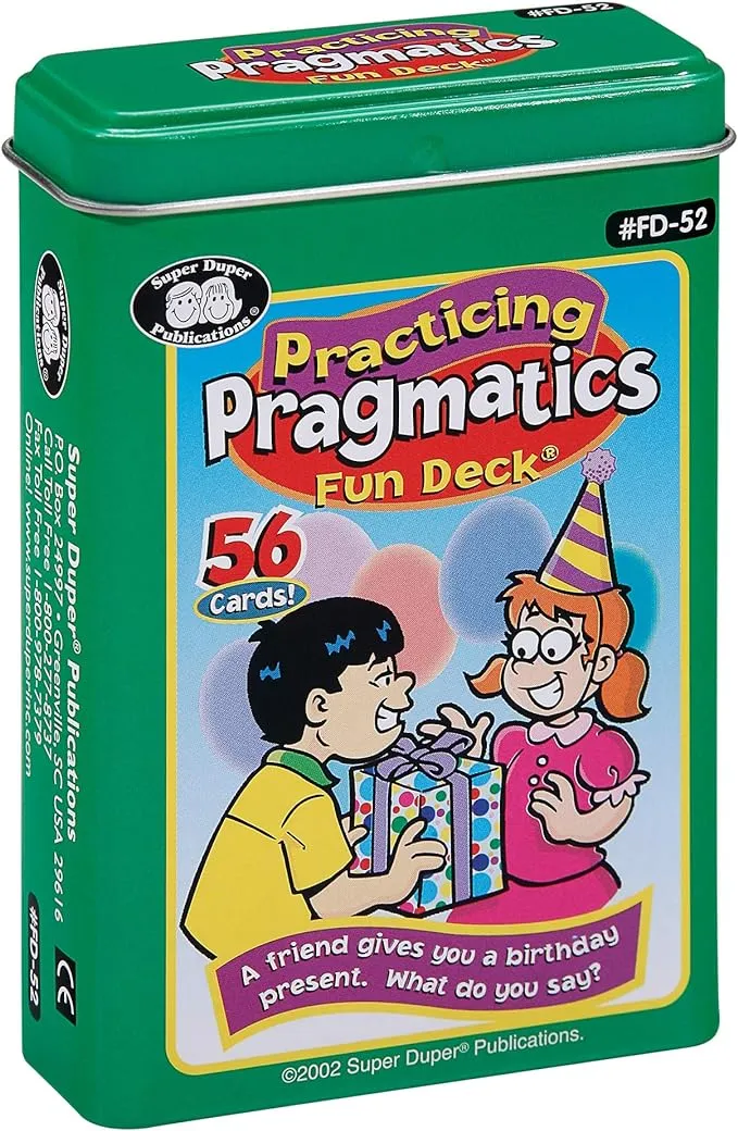 Super Duper Publications | Practicing Pragmatics Fun Deck | Conversation and Social Skills Flash Cards | Educational Learning Materials for Children