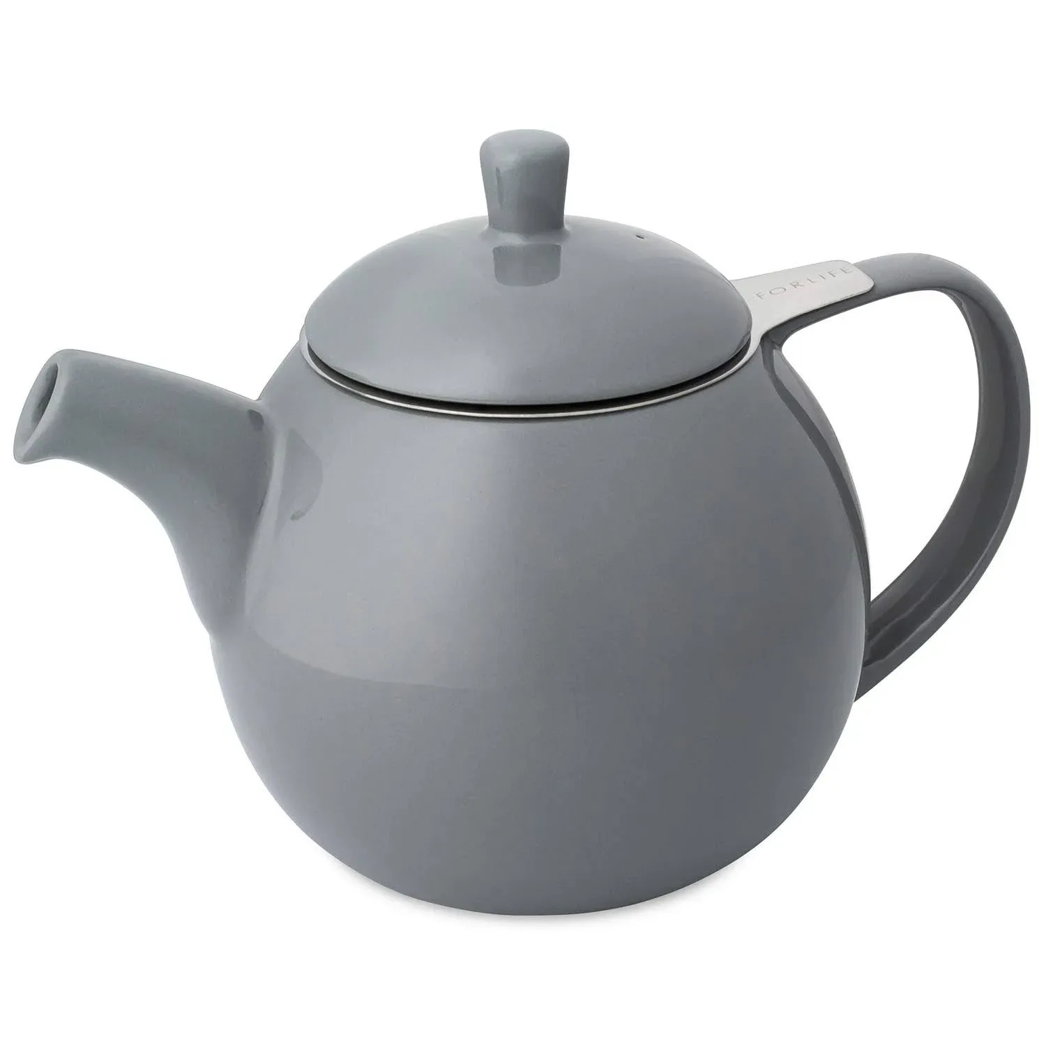 Curve Teapot with Infuser / Strainer 24oz. ( 10 colors Available )