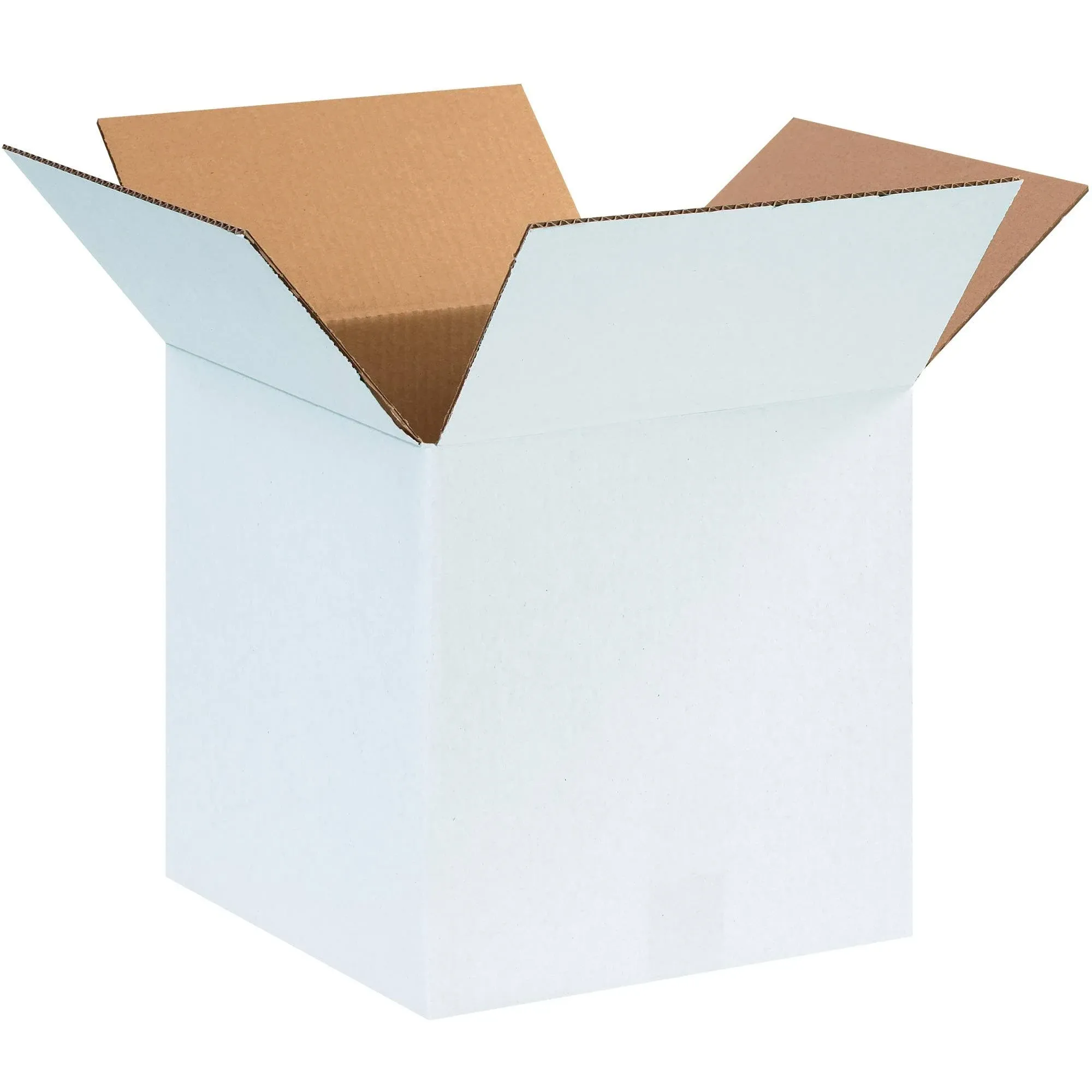 Box Partners 241212W 24 in x 12 in x 12 in White Corrugated Boxes 25