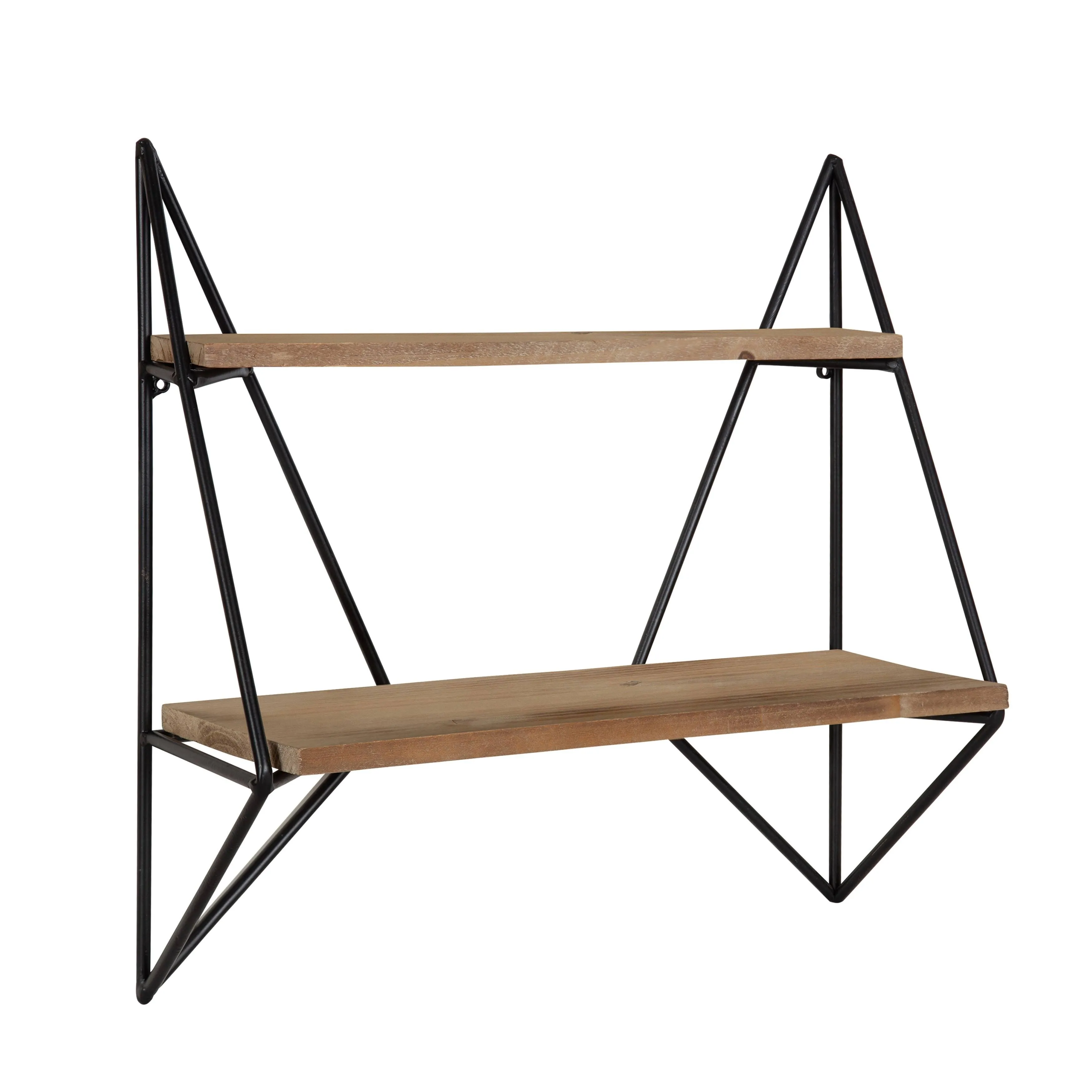 Kate and Laurel Melita Two-Tier Floating Wall Shelf