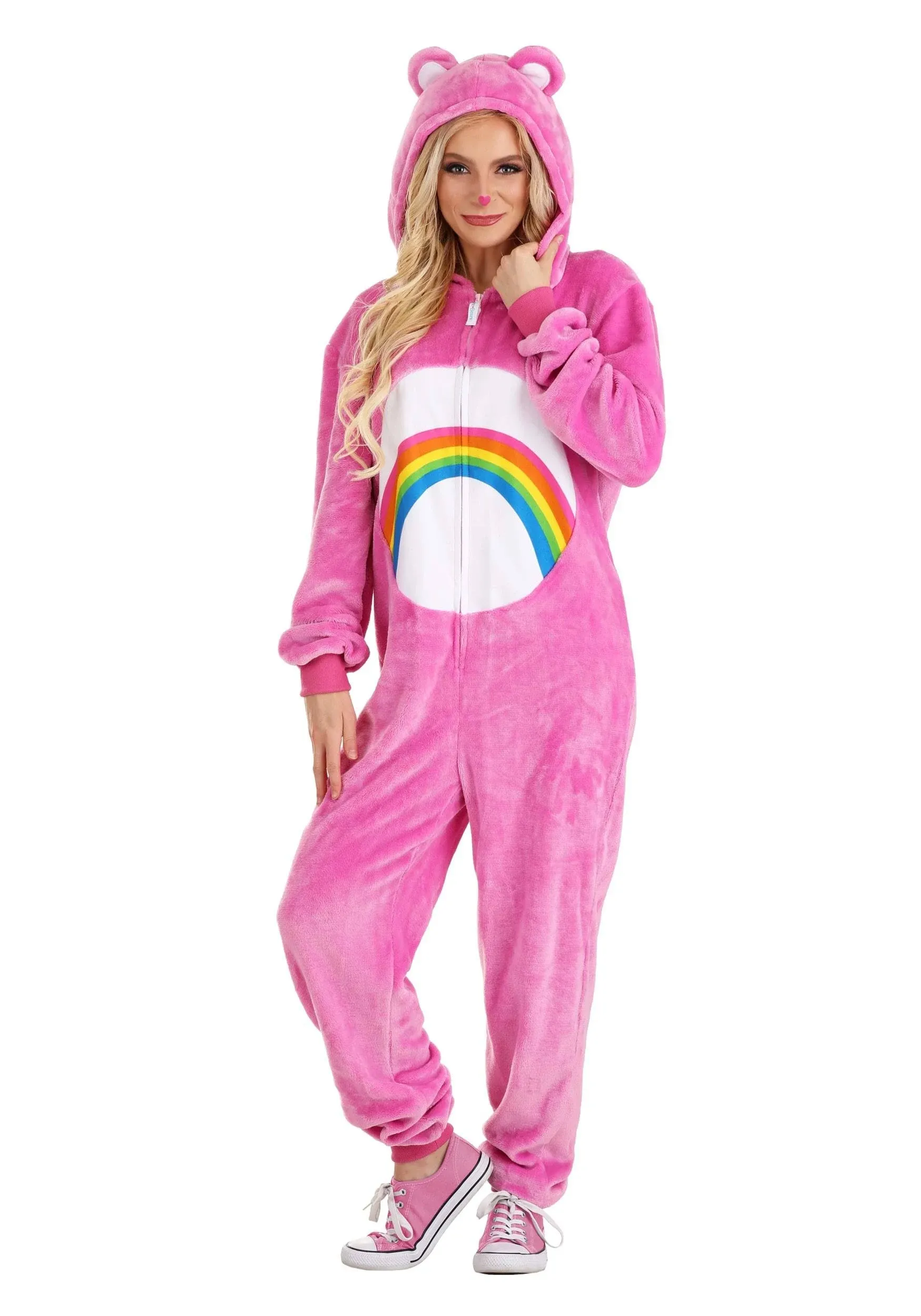 Fun Costumes Adult Cheer Bear Care Bear Jumpsuit