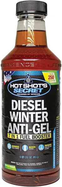 Hot Shots P403332Z 32 oz Diesel Winter Round Anti-Gel