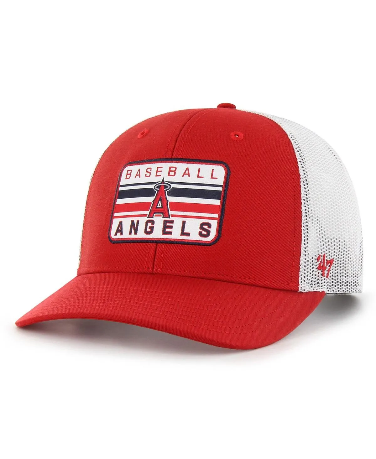 Men's Red Los Angeles Angels Drifter Trucker Adjustable Hat