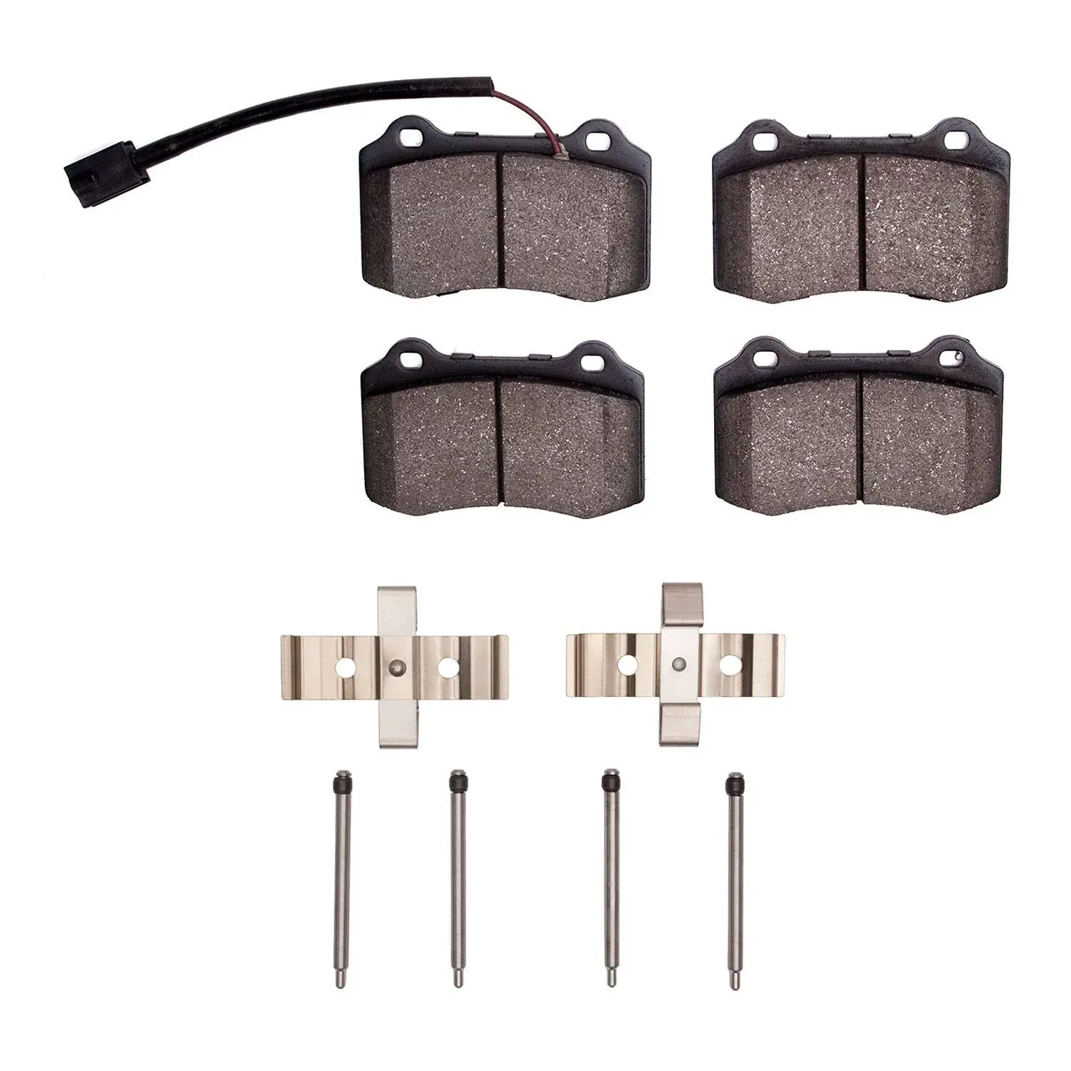 Dynamic Friction 1311-1270-01 - 3000 Semi-Metallic Brake Pads with Hardware