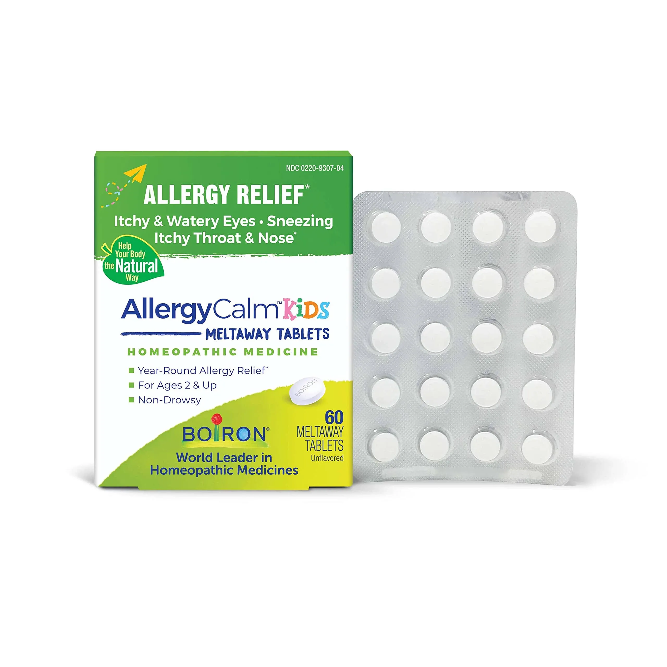 Boiron AllergyCalm Kids Homeopathic Medicine For Allergy Relief 60 Tablets