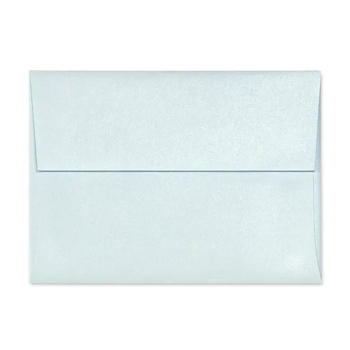 LUX 3 5/8" x 5 1/8" 80lbs. A1 Invitation Envelopes W/Glue, Aquamarine Metallic, 50/Pack (5365-02-50) | Staples