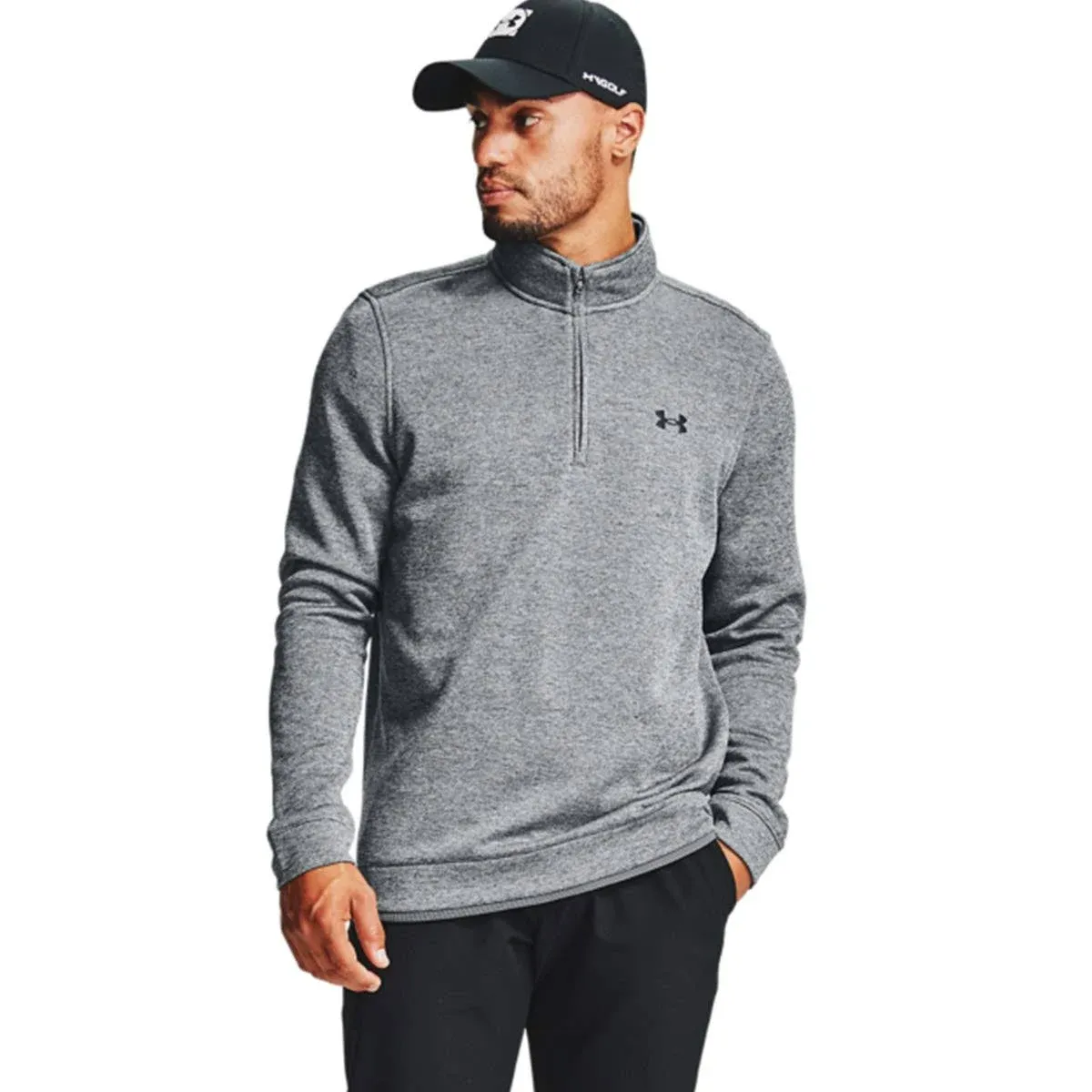 Men’s Under Armour Big &amp; Tall GOLF 1/4 Zip Fleece Lined Loose Fit Pullover 