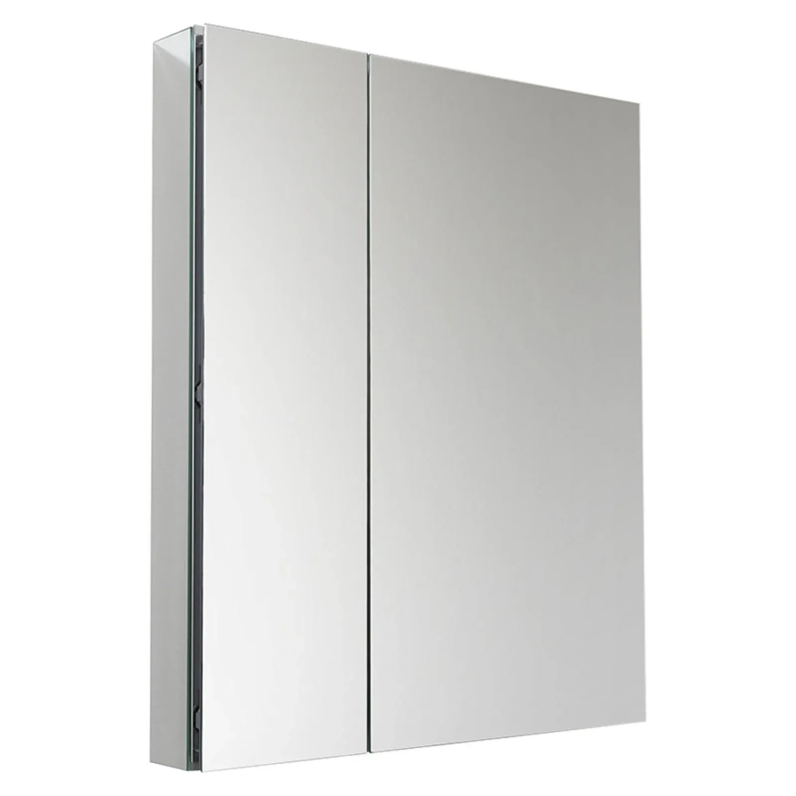 Fresca Senza 30" Aluminum Bathroom Medicine Cabinet with Mirrors in Mirrored - Modern - Bathroom Vanities And Sink Consoles - by Beyond Design & More | Houzz