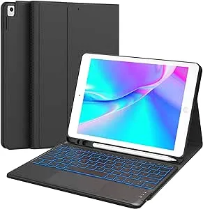 COO Keyboard Case for iPad 10.2” 9th/8th/7th Generation with Pencil Holder, iPad