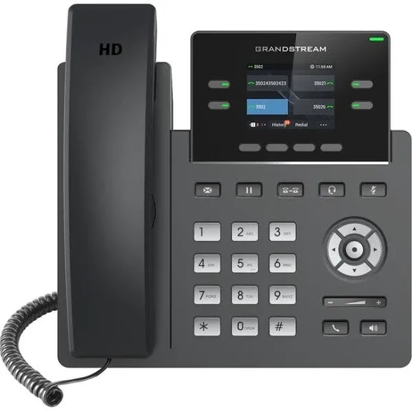 Grandstream GRP2612P HD Audio Powerful 2-line Carrier Grade IP Phone