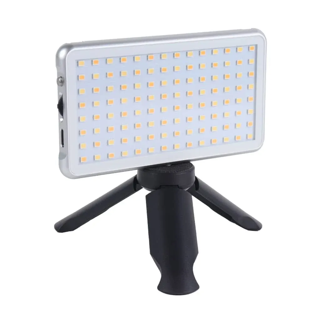 Metal LED Video Conference Fill Light Tripod Tiktok Photography Live Streaming