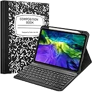 Fintie Keyboard Case for iPad Pro 11-inch (4th / 3rd Generation) 2022/2021 - Soft TPU Back Cover with Magnetically Detachable Bluetooth Keyboard, Also Fit iPad Pro 11" 2nd / 1st Gen, Composition