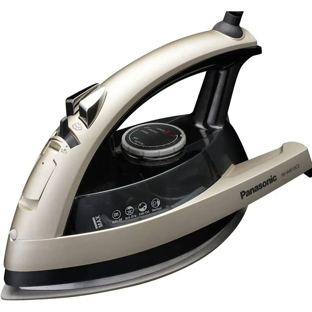 Panasonic NI-W810CS Multi-Directional Steam/Dry Iron with Ceramic Soleplate ...