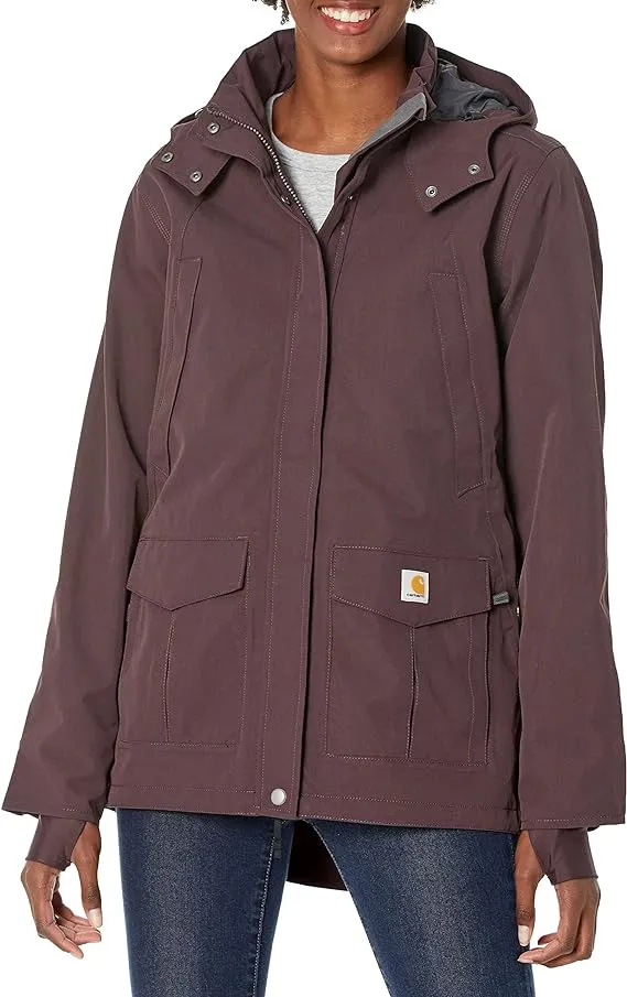 "Carhartt Women's Waterproof Shoreline Jacket - Black"