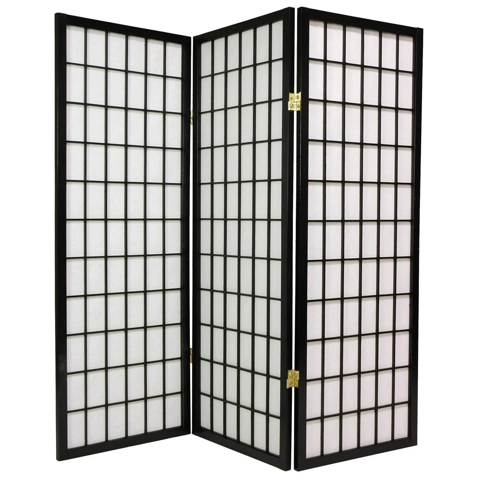 Oriental Furniture 7 ft. Tall Window Pane Shoji Screen