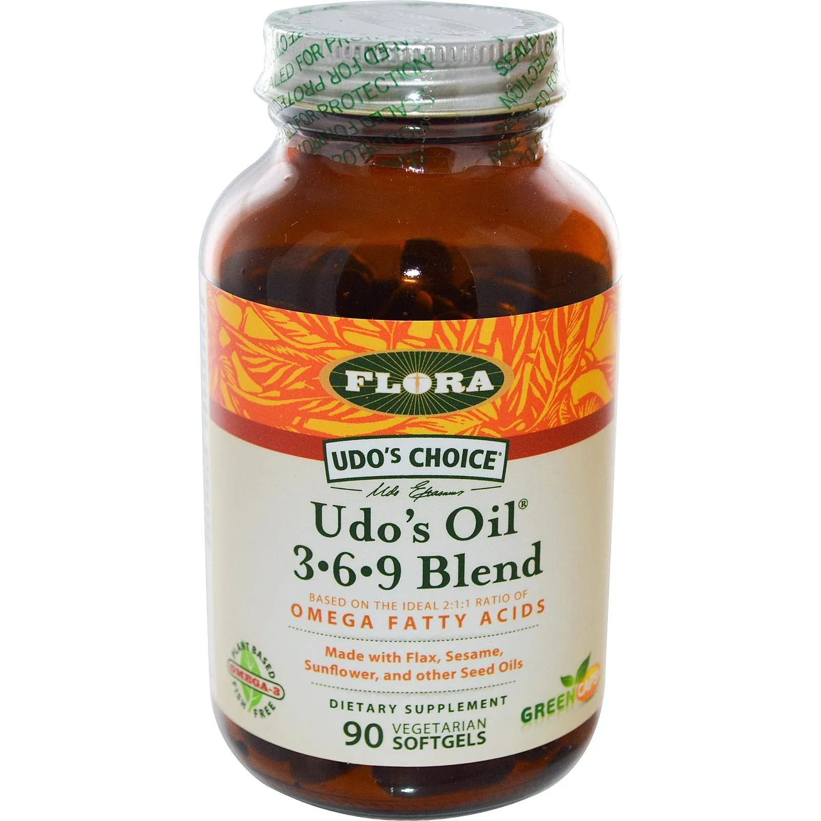 Flora Udo's Choice Oil Blend Capsules - 90 capsules bottle