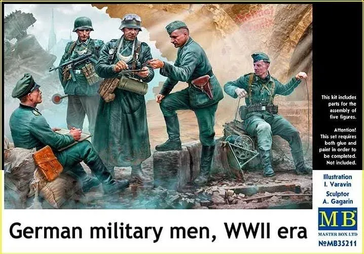 German Military Men, WWII Era