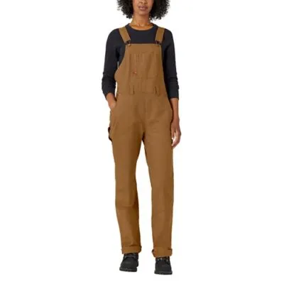 Dickies womens Denim Double Front Bib Overalls