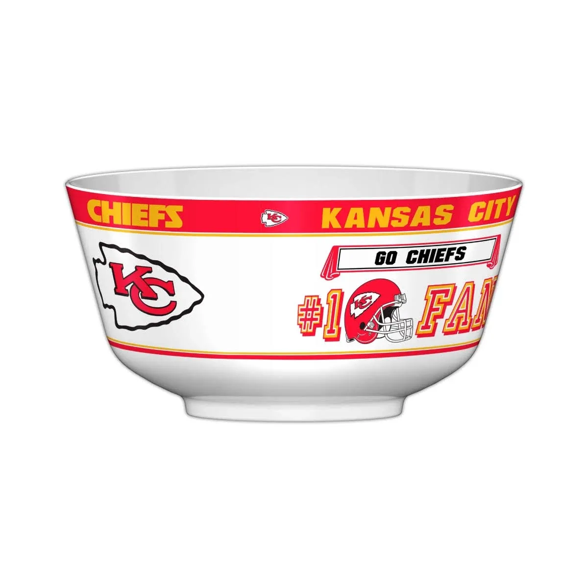 YouTheFan NFL Kansas City Chiefs Large Party Bowl