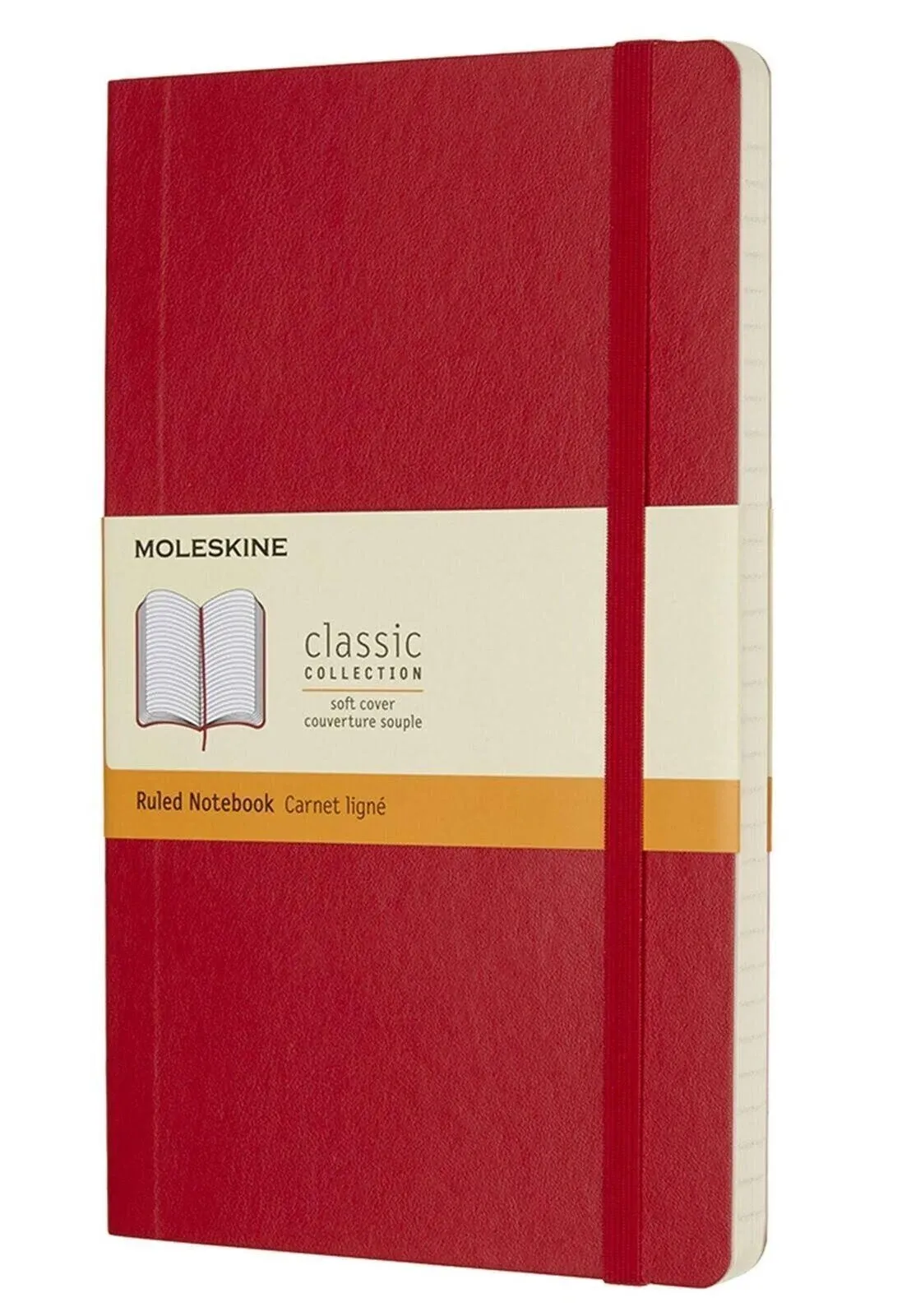 Moleskine Red Ruled Notebook Large