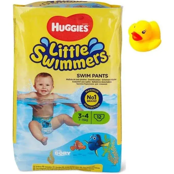 Small - Little Swimmers Disposable Swim Pants, (15lb-34lb.), 12-Count - Bonus...