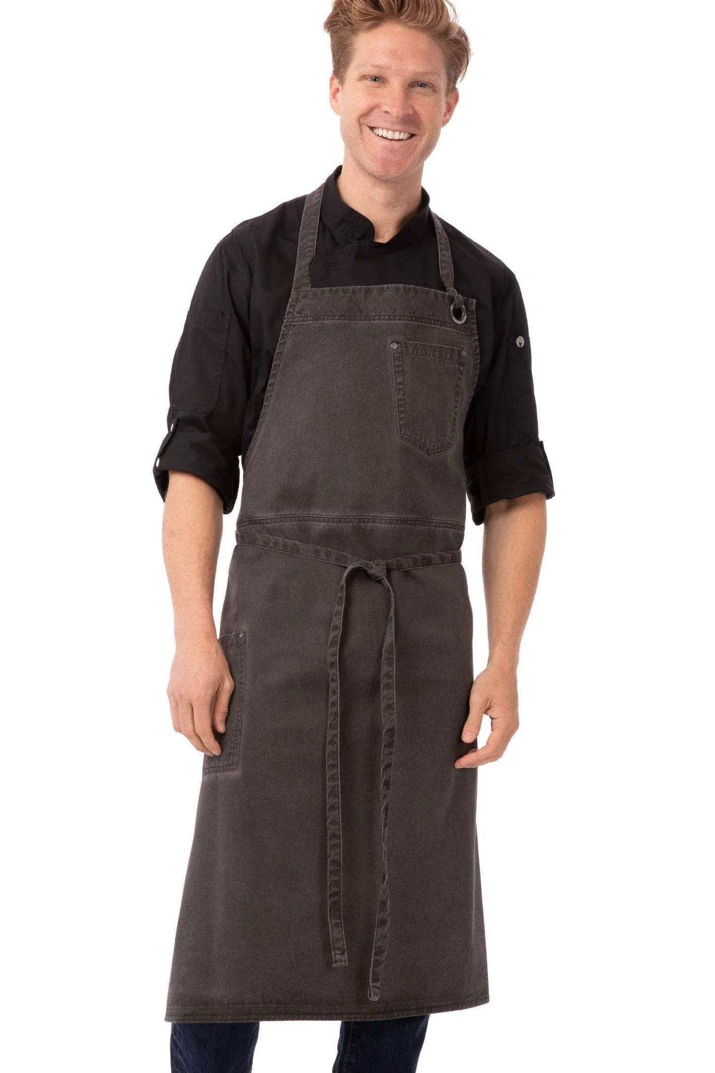 Chef Works Unisex  Presidio Bib Apron One Size