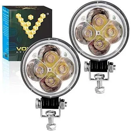 Voltage Automotive LED Light Pods 3 inch Round LED Fog Light 6000K Spot Light for ...