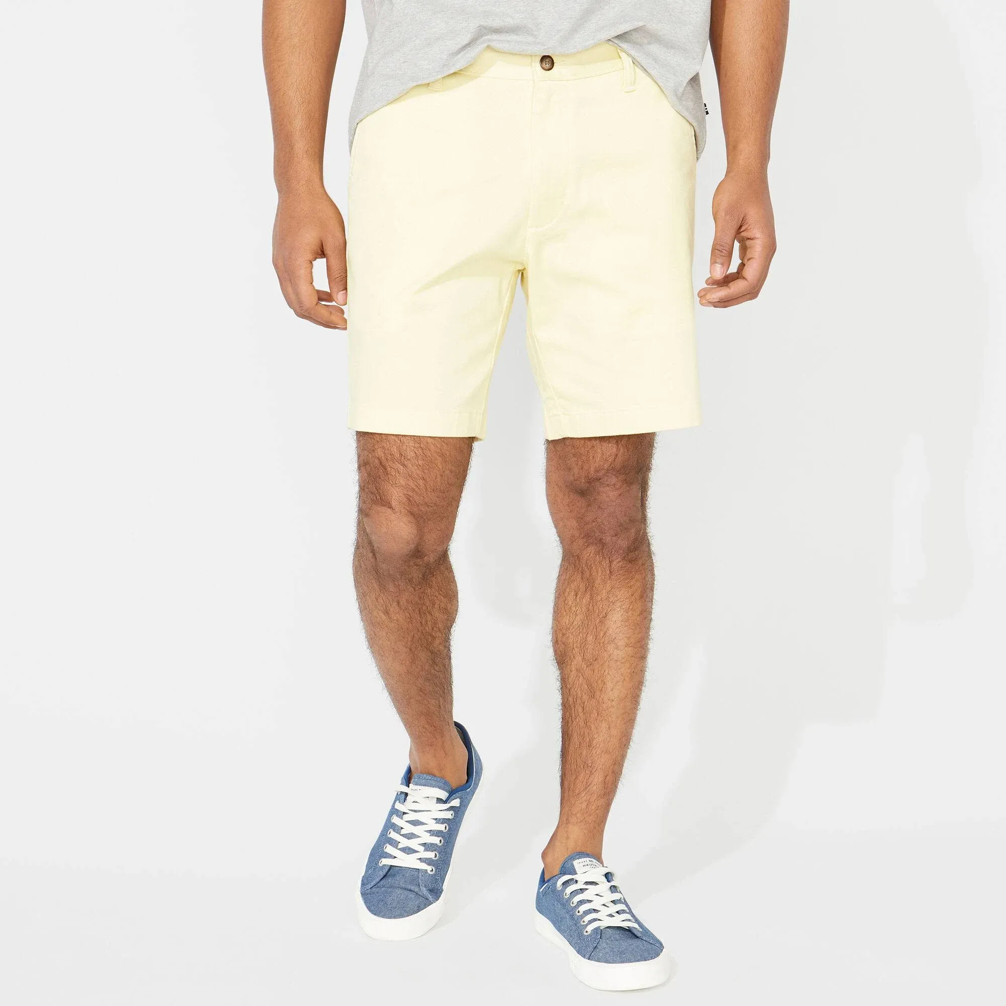 Men's Classic-Fit Stretch Flat-Front 6" Chino Deck Shorts