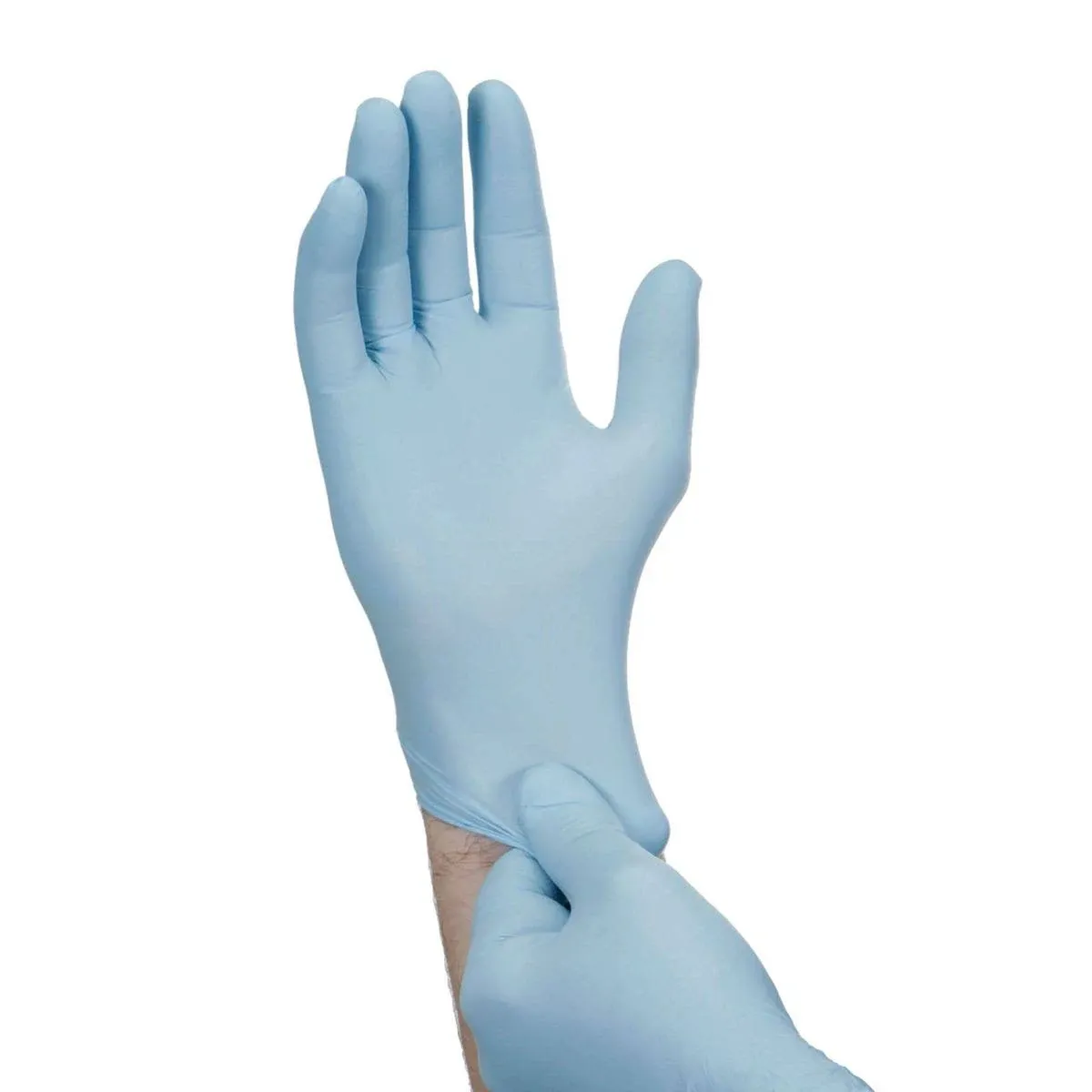 Hardy 5 Mil Nitrile Powder-Free Gloves, 100 Pack, XX-Large, Light Blue