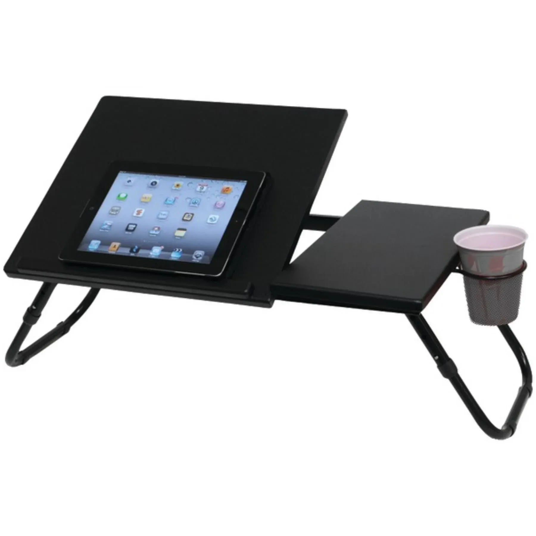 Atlantic 24&#034; Black Adjustable Laptop Tray Table for Laptops up to 17&#034;