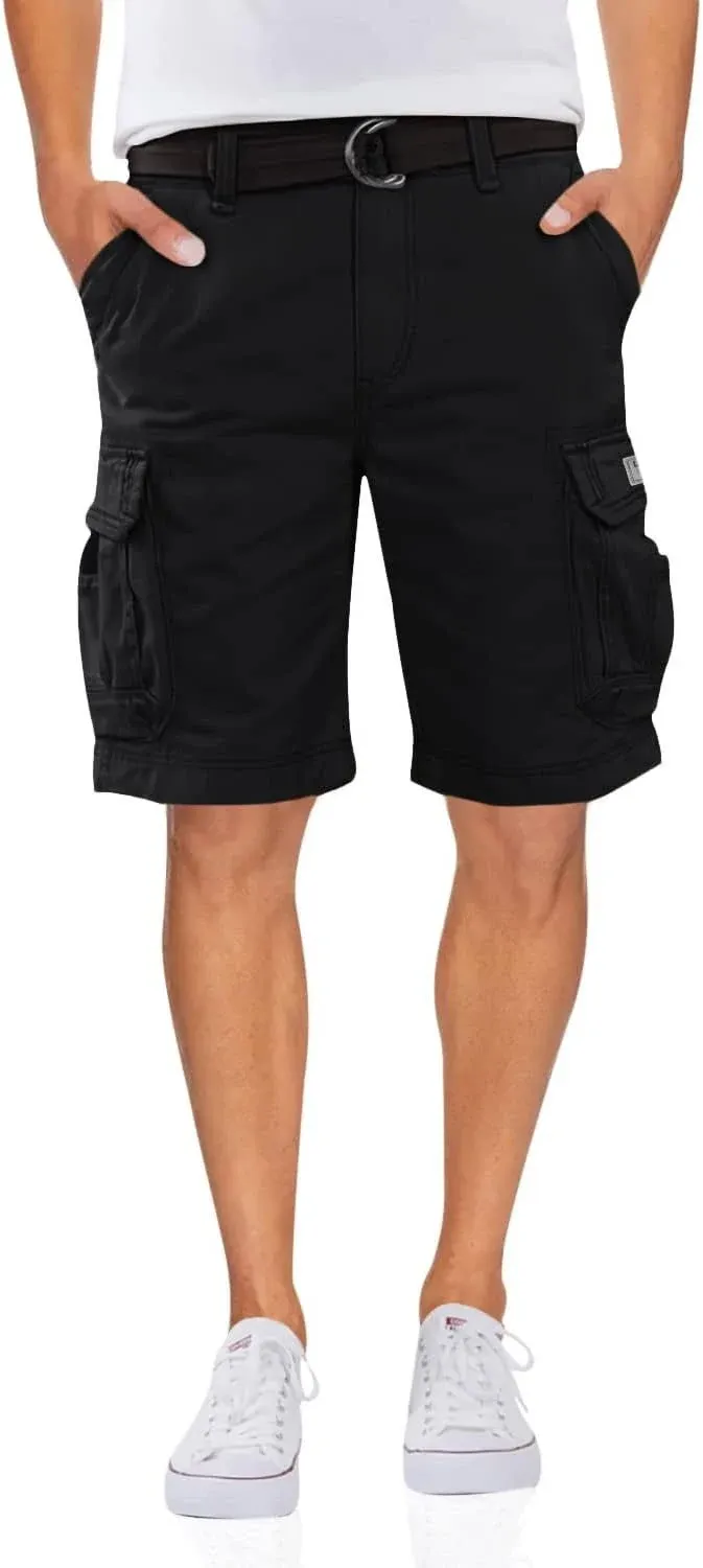 UNIONBAY Men's Survivor Belted Cargo Short-Reg and Big & Tall Sizes