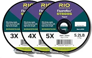 Fluoroflex Strong Tippet - 3pk - 8.8lb/7.3lb/5.2lb - 3x-5x