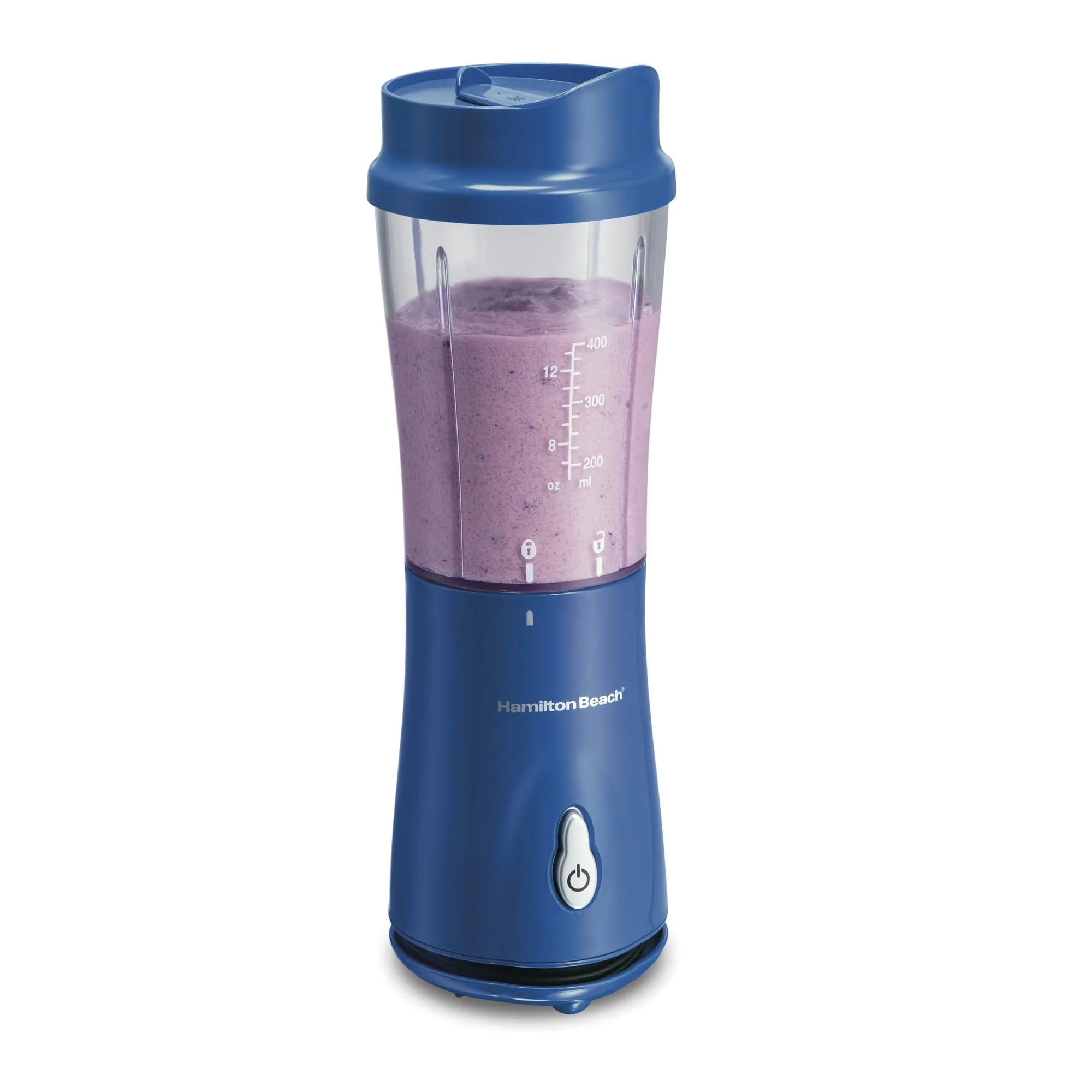 Hamilton Beach 51132 Single-Serve Blender with Travel Lid, Blue