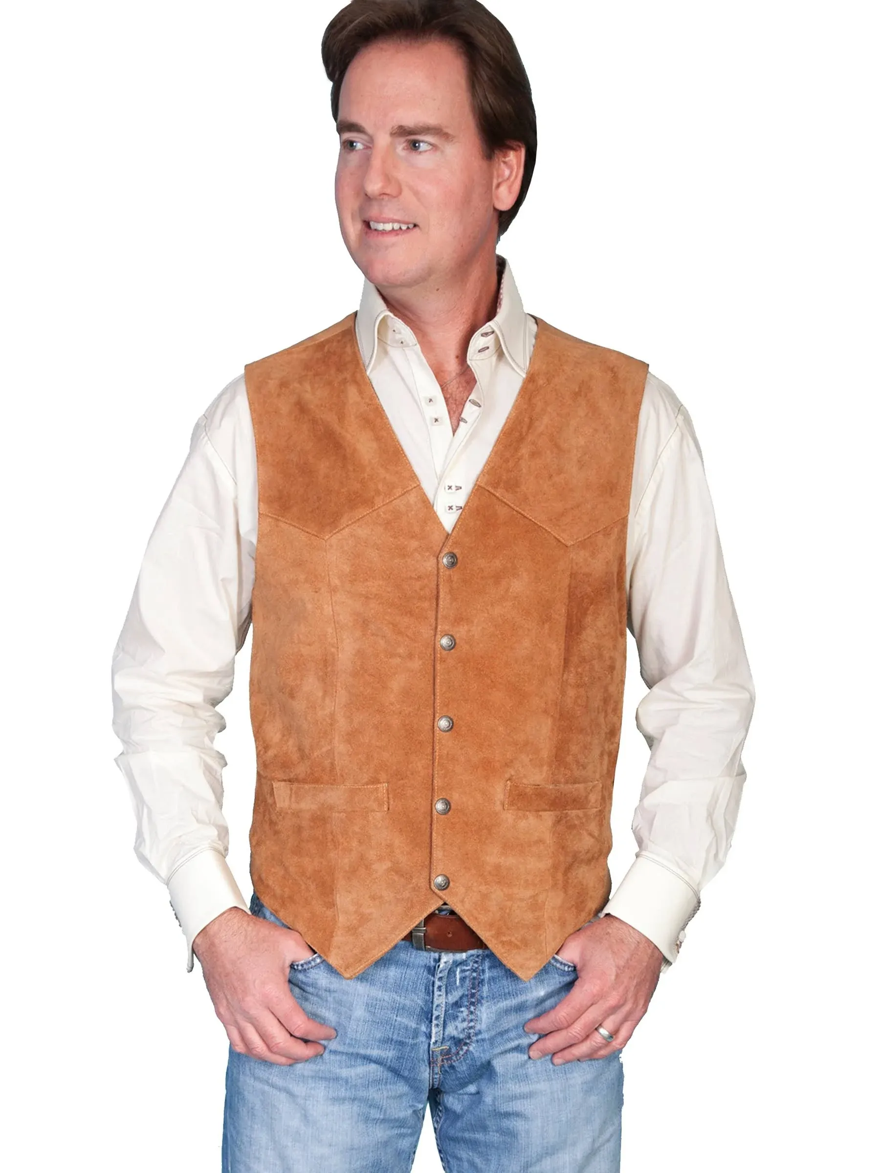 Scully Rust Snap Front Vest