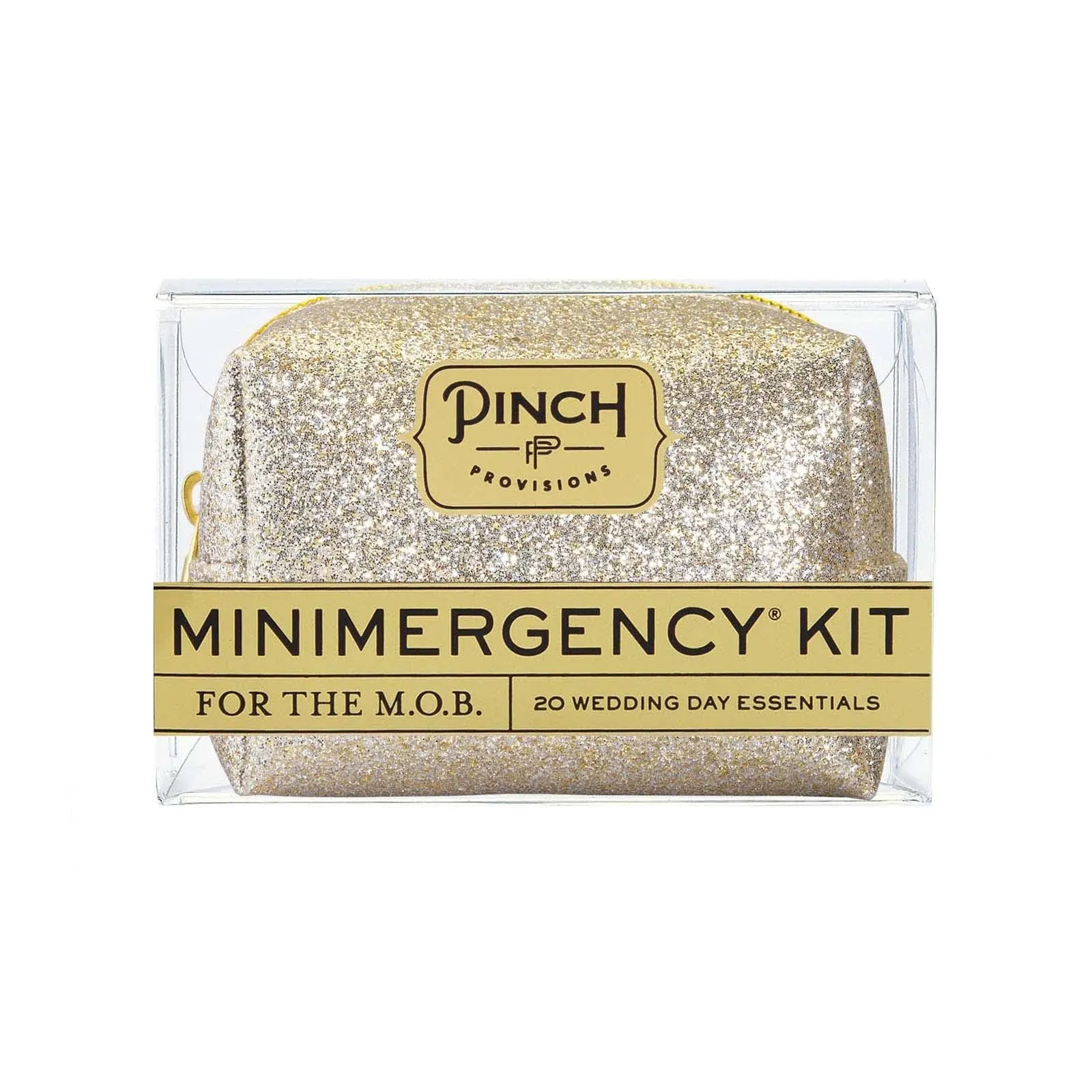 Pinch Provisions Minimergency Kit for M.O.B, Includes 20 Must-Have Emergency Essential Items for The Big Day, Compact, Multi-Functional Zipper Pouch, Perfect Survival Kit for Mother of Bride